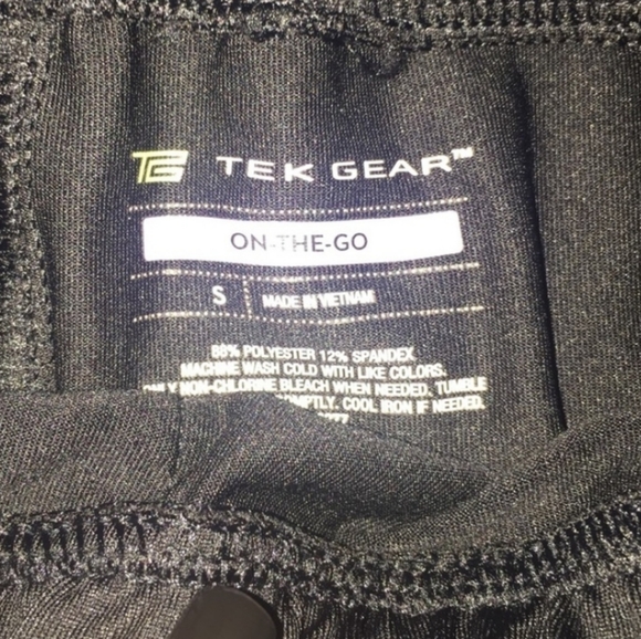 New without tags TEK GEAR Black drawstring joggers - Picture 3 of 3